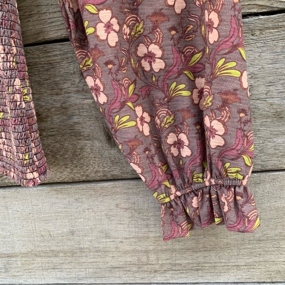 Nation LTD Tee Womens M Bunny Smocked Floral Love Story - Picture 10 of 16